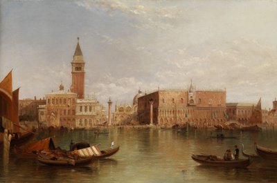 Gezicht op Venetië door Alfred Pollentine