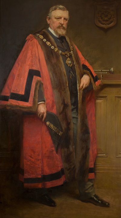 Portret van wethouder John Townsend, 1902 door Alfred Priest