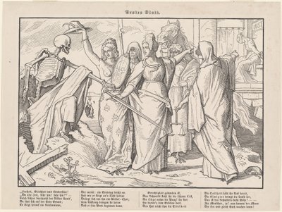 Ook een dodendans I door Alfred Rethel