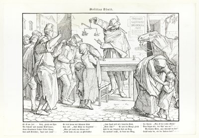 Ook een dans van de dood, plaat III door Alfred Rethel