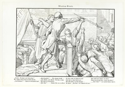 Ook een dodendans, plaat IV door Alfred Rethel