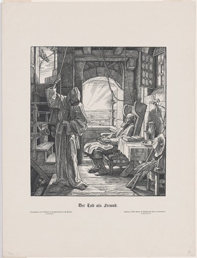Der Tod als Freund door Alfred Rethel
