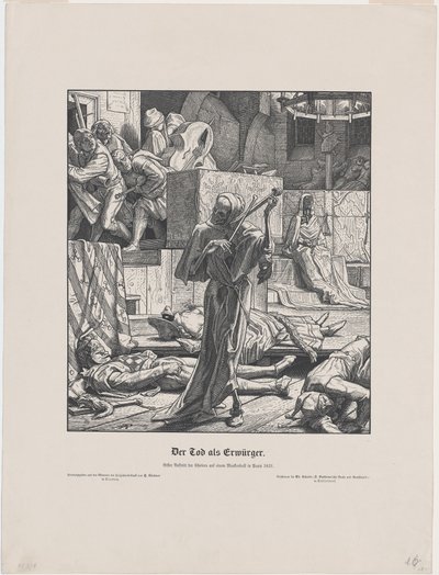 De Dood als Vriend door Alfred Rethel