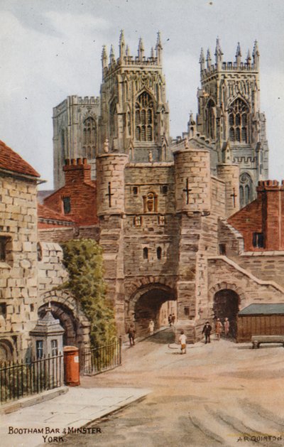 Bootham Bar en Minster, York door Alfred Robert Quinton