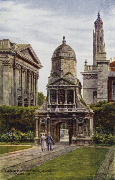 Cambridge: Poort van Eer, Caius College door Alfred Robert Quinton