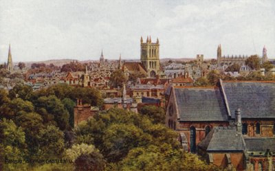 Cambridge, vanaf Castle Hill door Alfred Robert Quinton