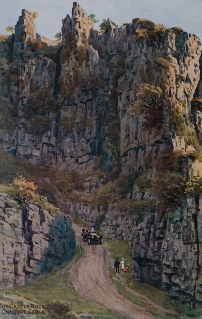 Castle Rock, Cheddar Gorge door Alfred Robert Quinton