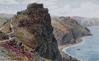 Castle Rock, Lynton door Alfred Robert Quinton