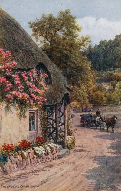 Cottage in Cockington door Alfred Robert Quinton
