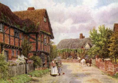 Cottages, East Hagbourne door Alfred Robert Quinton