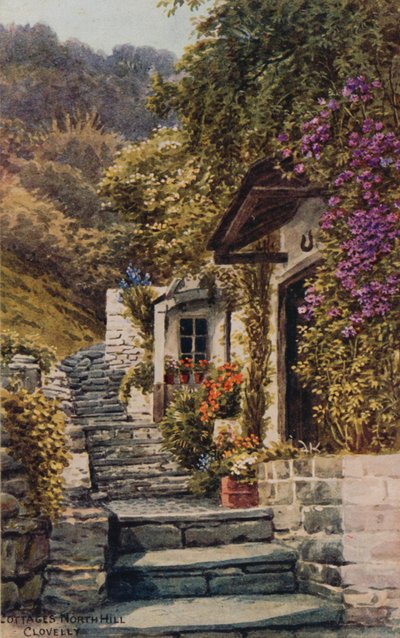 Huisjes, North Hill, Clovelly door Alfred Robert Quinton