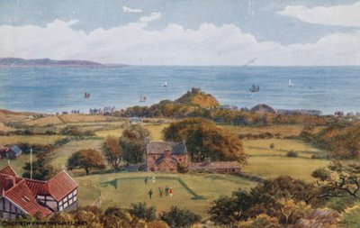 Criccieth vanaf de golfbaan door Alfred Robert Quinton