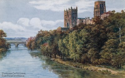 Durham Kathedraal, vanaf Prebends Brug door Alfred Robert Quinton
