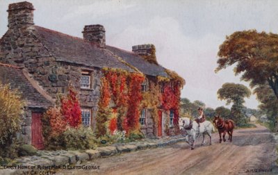 Vroegere Woning van de Eerwaarde D. Lloyd George, bij Criccieth door Alfred Robert Quinton
