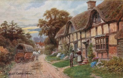 Elmley Kasteel, Worcestershire door Alfred Robert Quinton