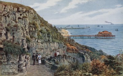 Folkestone, Zig Zag Pad en Pier door Alfred Robert Quinton