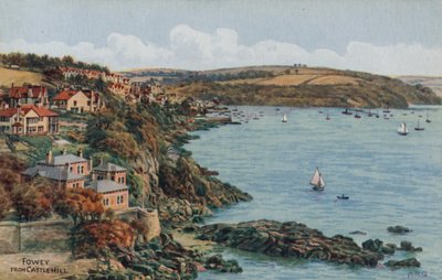 Fowey, vanaf Castle Hill door Alfred Robert Quinton