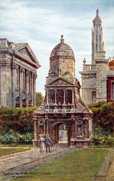 Poort van Eer, Caius College, Cambridge door Alfred Robert Quinton