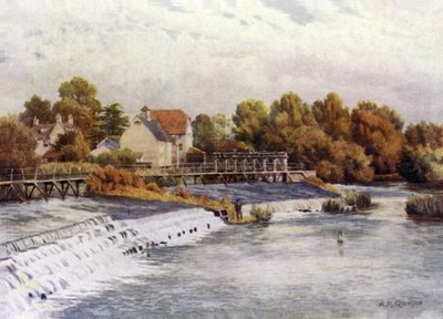 Hambledon Weir door Alfred Robert Quinton