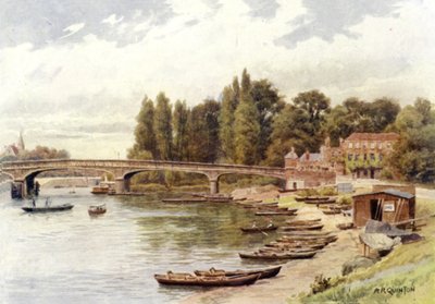 Hampton Brug door Alfred Robert Quinton