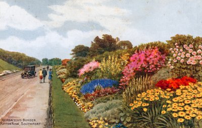 Kruidachtige border, Rotten Row, Southport door Alfred Robert Quinton