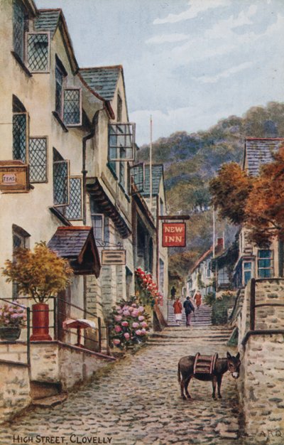High Street, Clovelly door Alfred Robert Quinton
