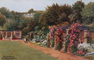 Italiaanse tuinen, Holywell, Eastbourne door Alfred Robert Quinton