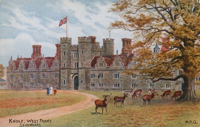 Knole, West Front, Sevenoaks door Alfred Robert Quinton