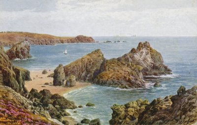 Kynance Cove, Therill, Cornwall door Alfred Robert Quinton