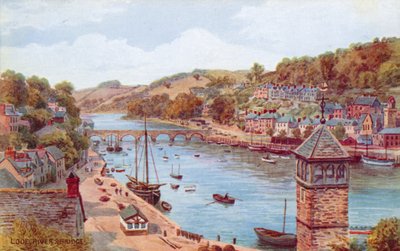 Looe, Rivier en Brug door Alfred Robert Quinton