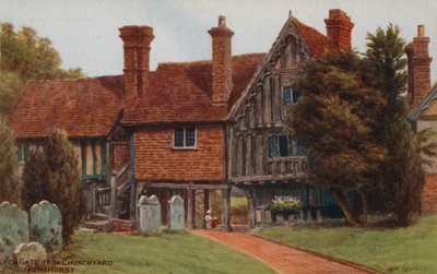Lych Gate van Kerkhof, Penshurst door Alfred Robert Quinton