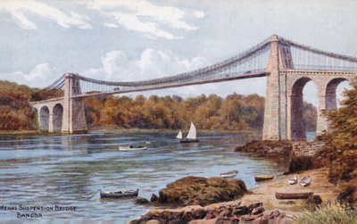 Menai Hangbrug, Bangor door Alfred Robert Quinton
