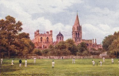 Oxford: Christchurch Kathedraal en Tom Tower door Alfred Robert Quinton