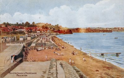 Preston Sands en Promenade, Paignton door Alfred Robert Quinton