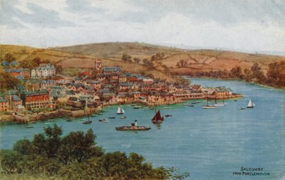 Salcombe, vanuit Portlemouth door Alfred Robert Quinton