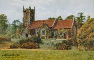Sandringham Kerk, Norfolk door Alfred Robert Quinton