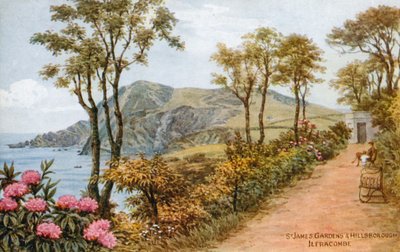 St James Gardens en Hillsborough, Ilfracombe door Alfred Robert Quinton