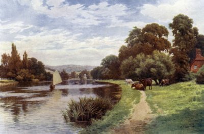 Temple Island, nabij Henley door Alfred Robert Quinton