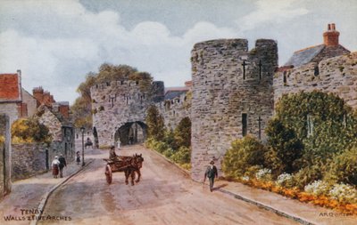 Tenby, muren en vijf bogen door Alfred Robert Quinton