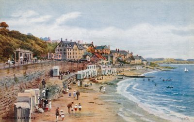 Het strand, Lyme Regis door Alfred Robert Quinton