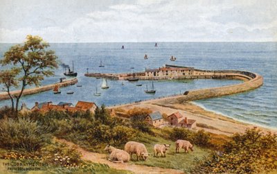 The Cobb, Lyme Regis, vanaf Holmbush door Alfred Robert Quinton