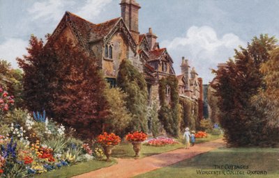 De Cottages, Worcester College, Oxford door Alfred Robert Quinton