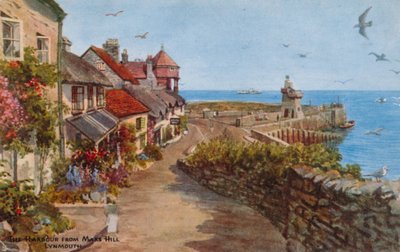 De haven vanaf Mars Hill, Lynmouth door Alfred Robert Quinton