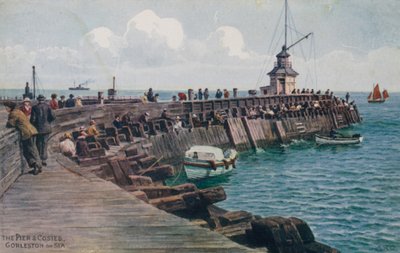 De pier en Cosies, Gorleston-on-Sea door Alfred Robert Quinton