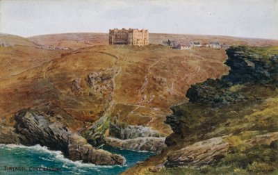 Tintagel, Baai en Hotel door Alfred Robert Quinton