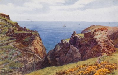 Tintagel, eiland en burcht door Alfred Robert Quinton