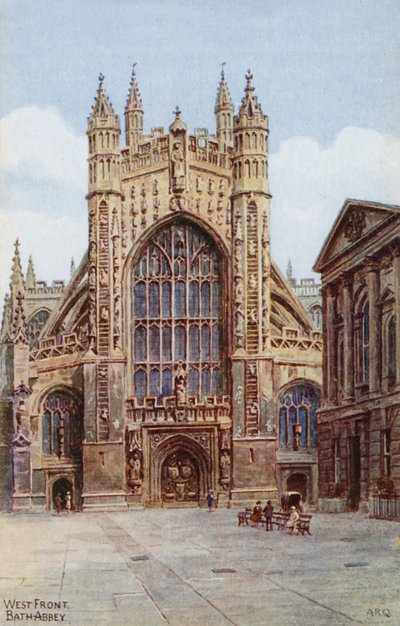 West Front, Bath Abbey door Alfred Robert Quinton