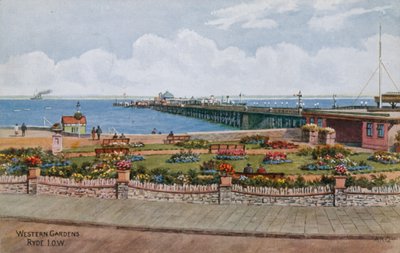 Westelijke tuinen, Ryde IOW door Alfred Robert Quinton