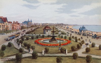 Weston-Super-Mare, Tuinen, Strand door Alfred Robert Quinton