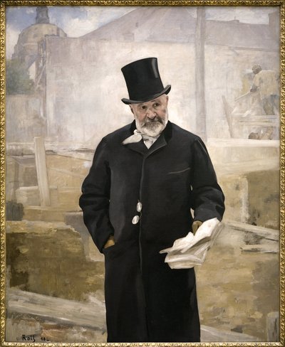 Portret van Jean Charles Adolphe Alphand (1817-1891) door Alfred Roll